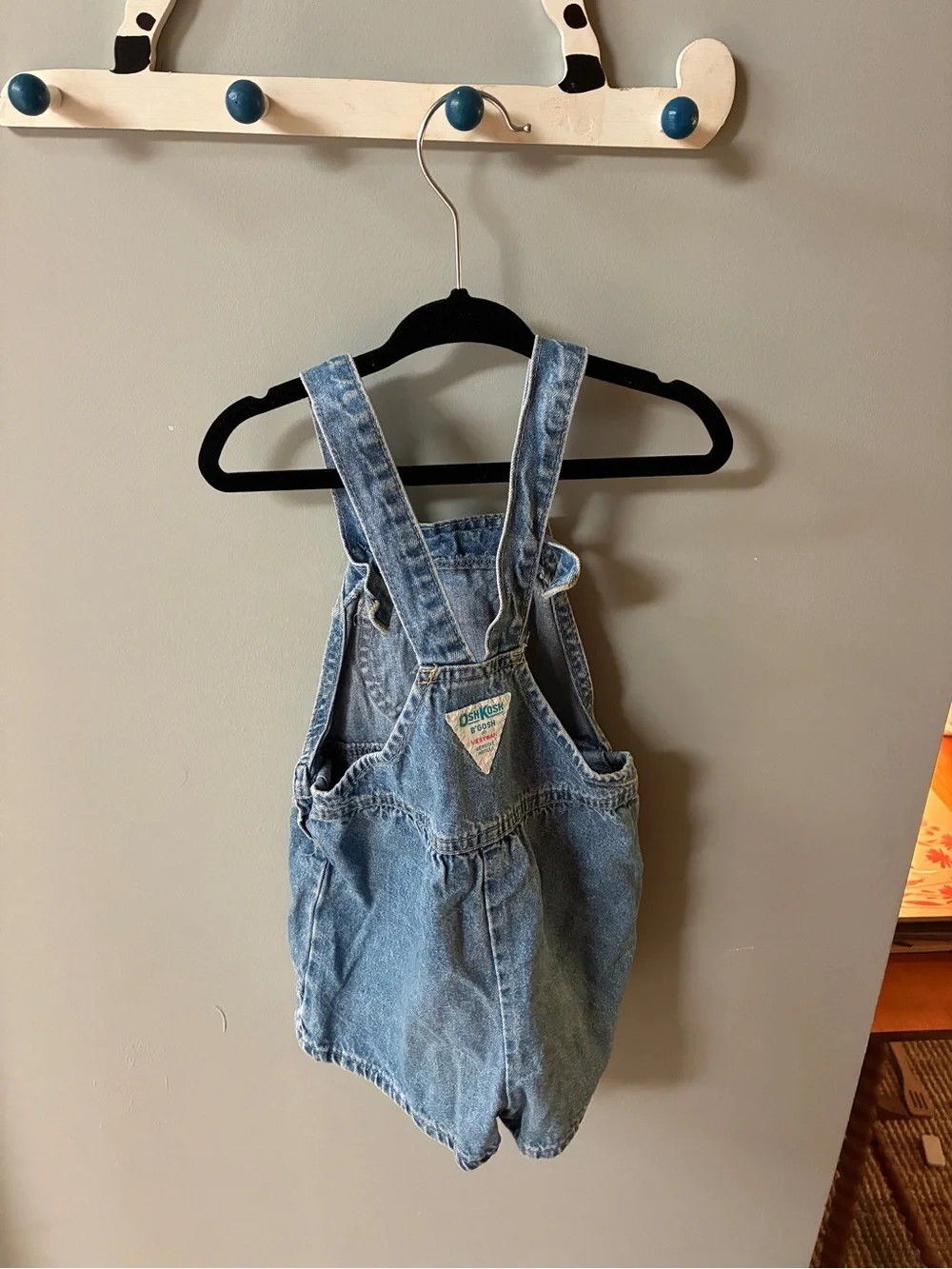 Vintage Oshkosh shorts denim overall romper